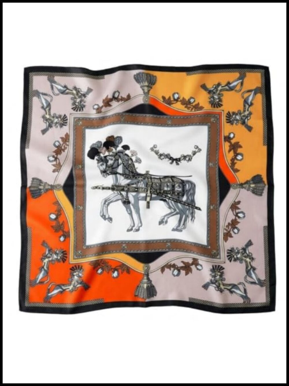 100% Mulberry Silk Scarf 21x21 Lightweight Square Neckerchief Hair Wrap